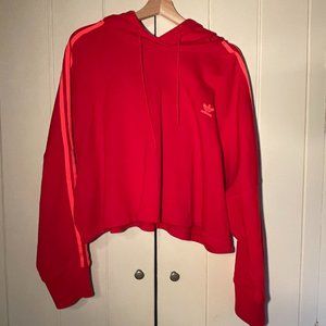Red adidas hoodie